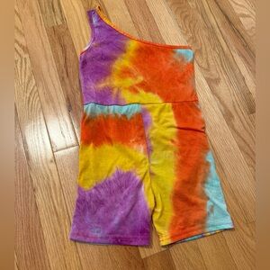 SHEIN Vibrant Multicolor Romper /swimsuit cover
